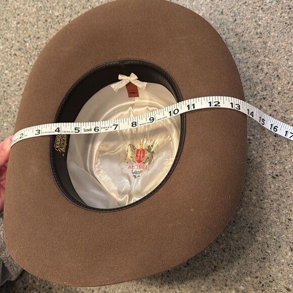 AKUBRA Outback Trading Co. Snowy River 1010 Vintage Pure Fur Felt Hat *NWOT* - Picture 11 of 13